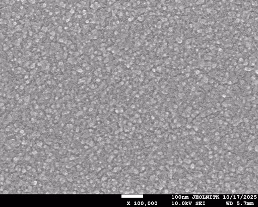 Fig 26. 10 μL of chitosan nanoparticles visualized at 100,000x magnification 