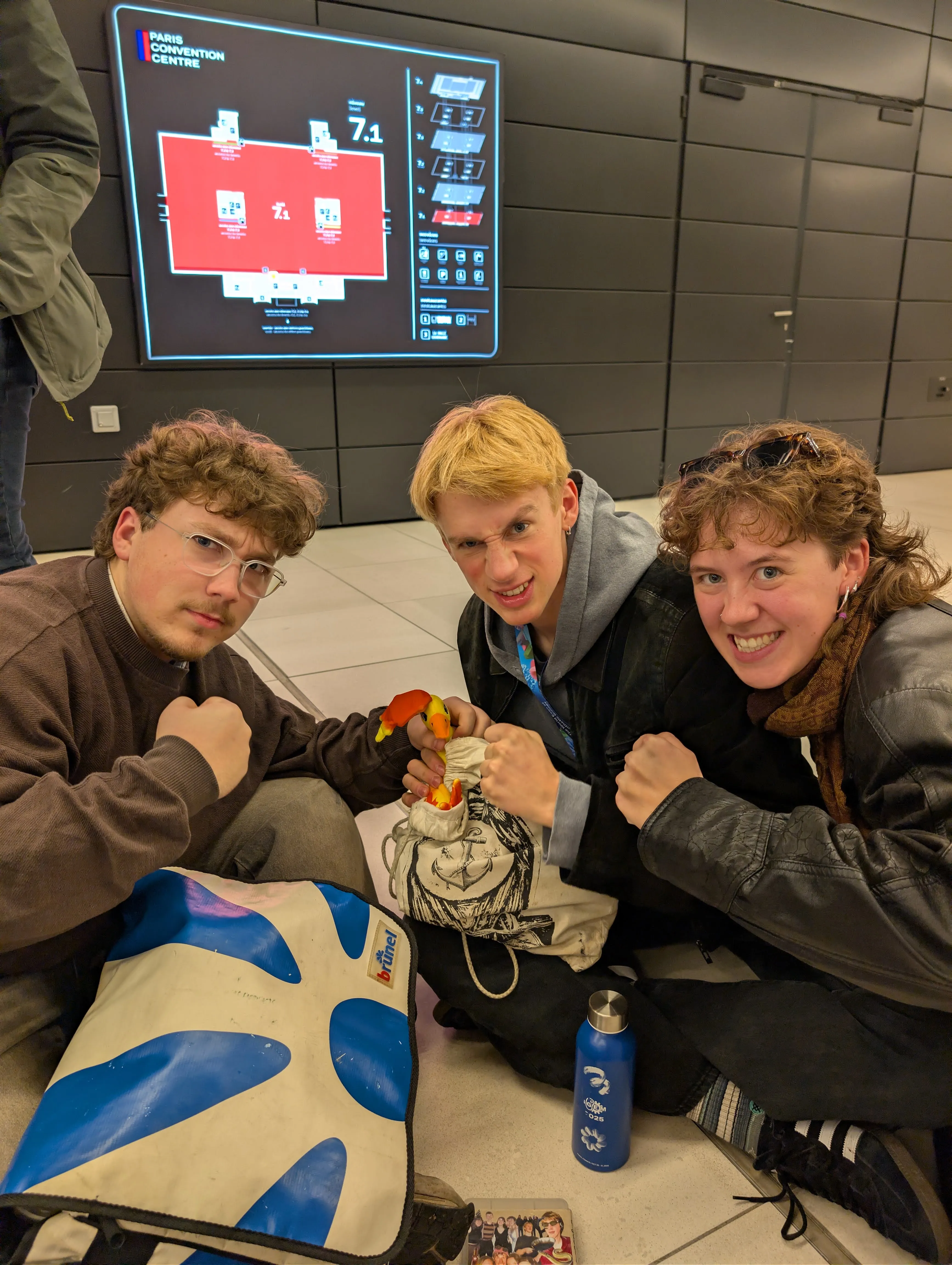 TRAPS members looking into the camera with determination in their eyes.