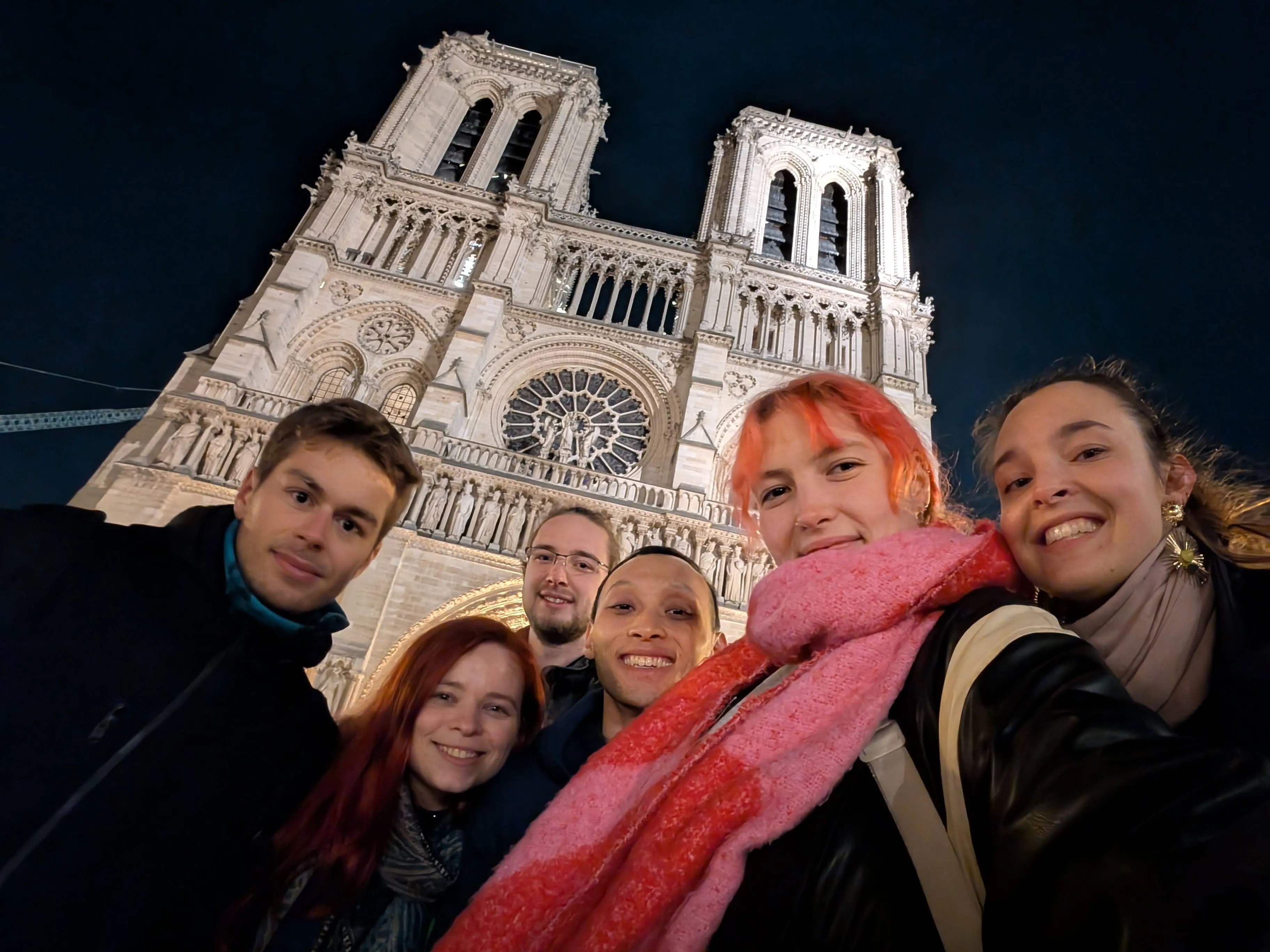 TRAPS members in front of the Notre Dame