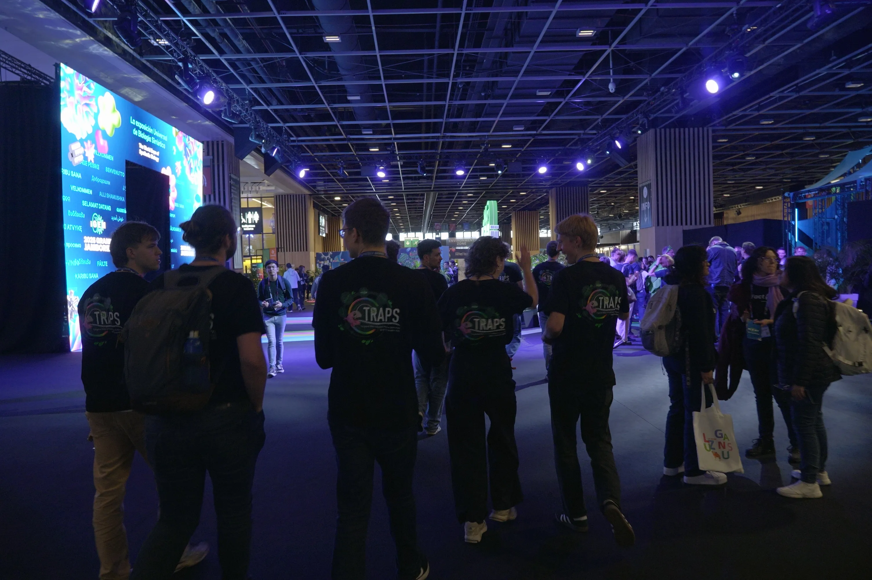 TRAPS members walking towards the Grand Jamboree stage.