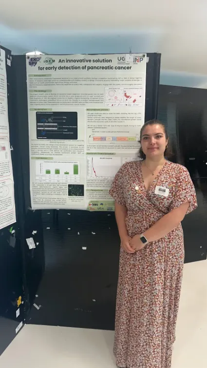 Team presenting poster