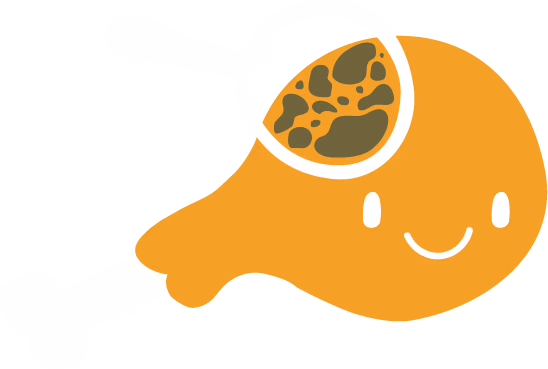 Project logo of a chicken drumstick.