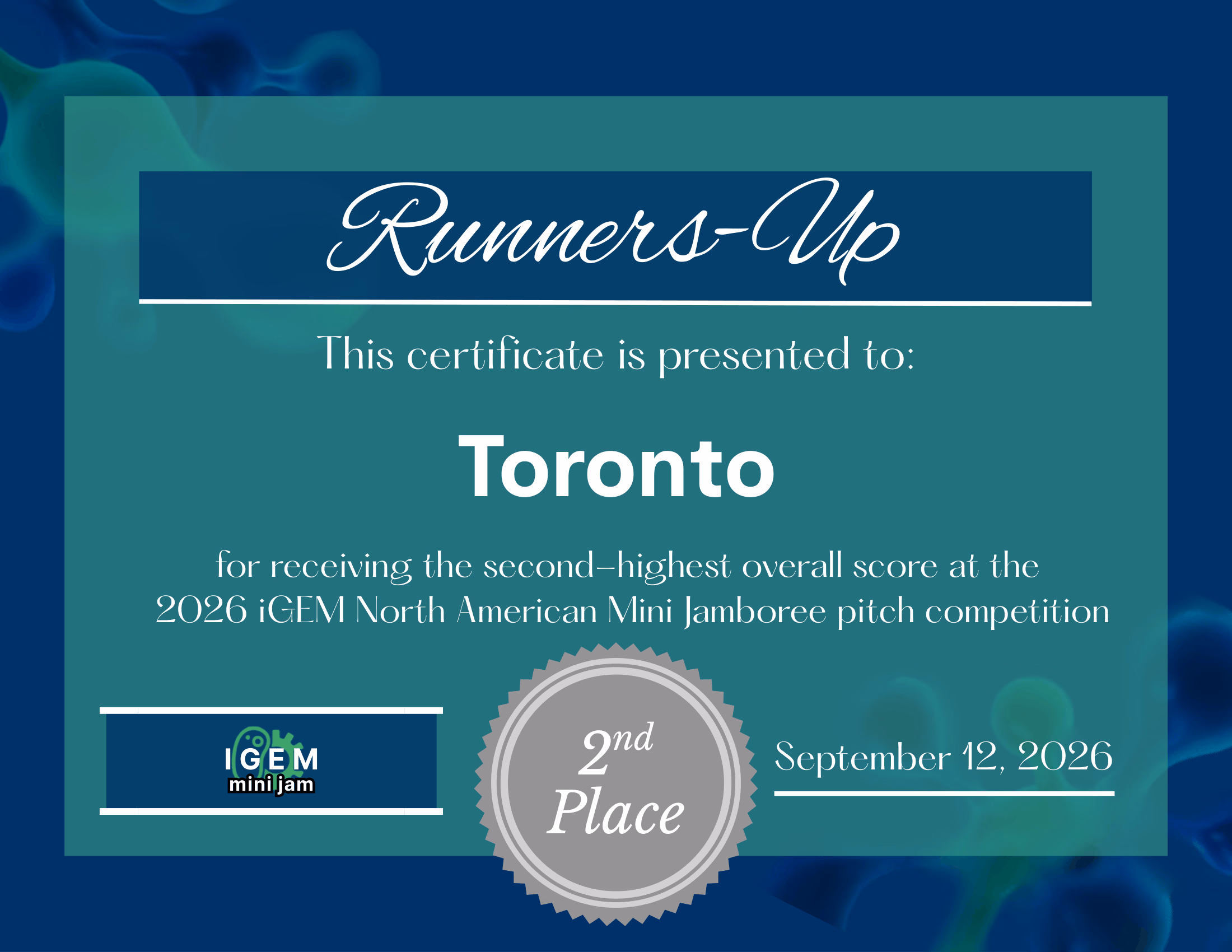 North American Mini Jamboree Biotechnology Competition