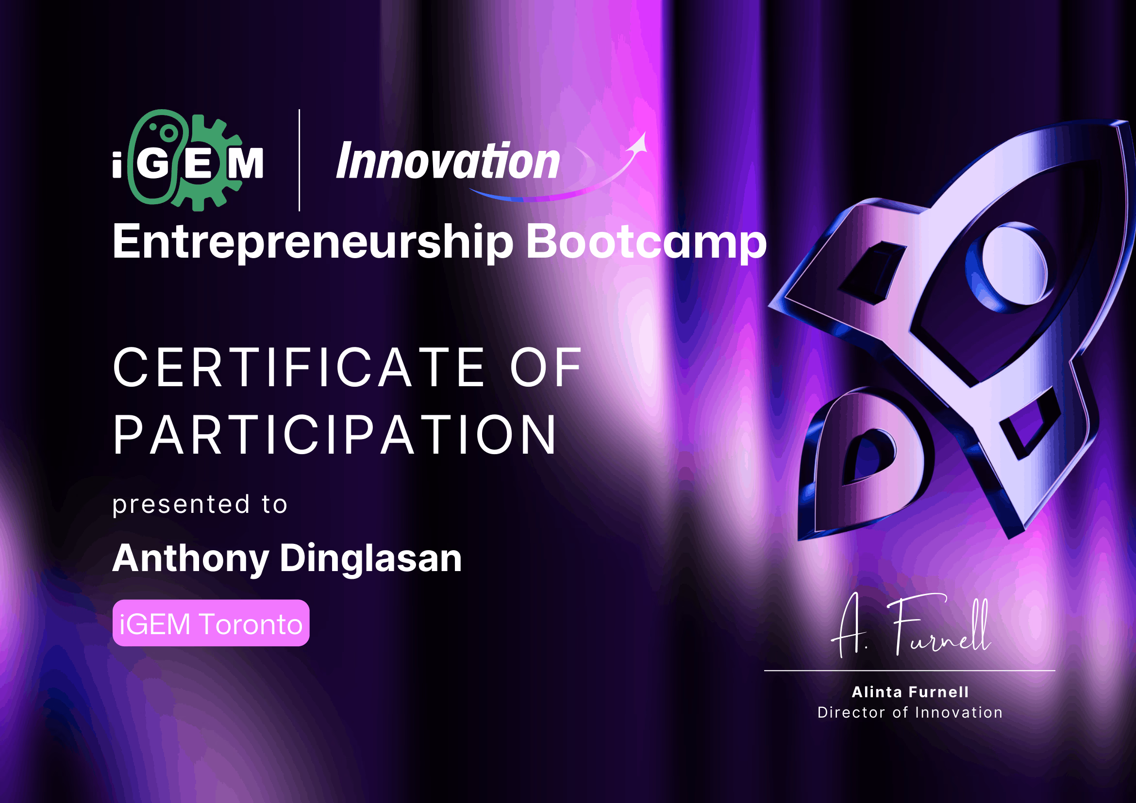 iGEM Entrepreneurship Bootcamp