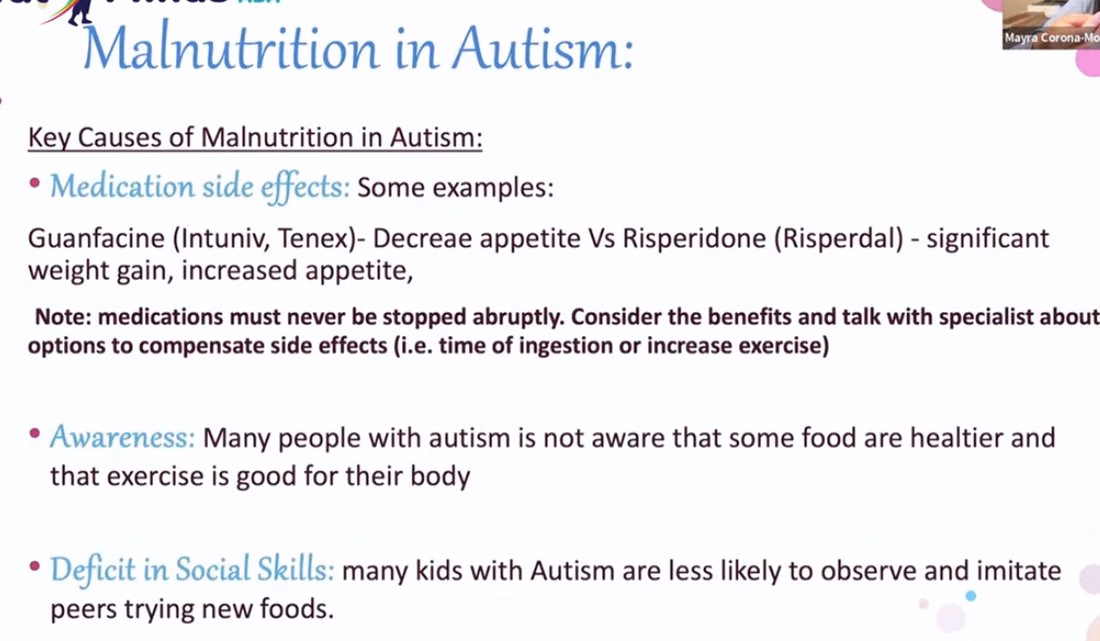 The remaining three causes: medication side effects, awareness, and a deficit in social skills.